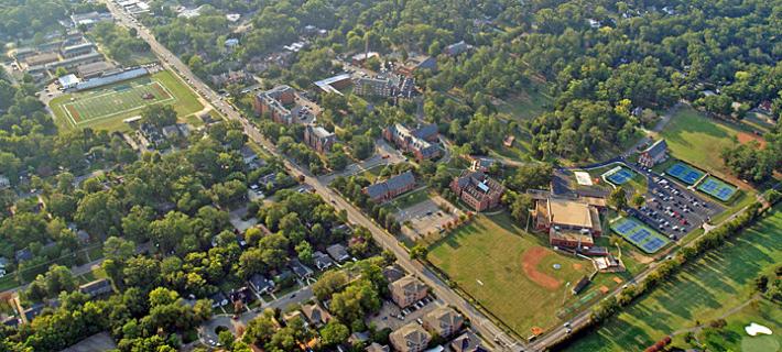 Huntingdon College campus aerial view 2012